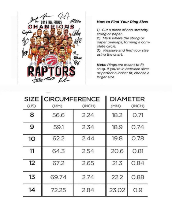 Toronto Raptors Championship Ring